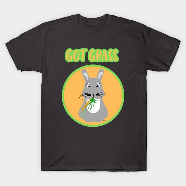 got grass-bunny T-Shirt by Rattykins